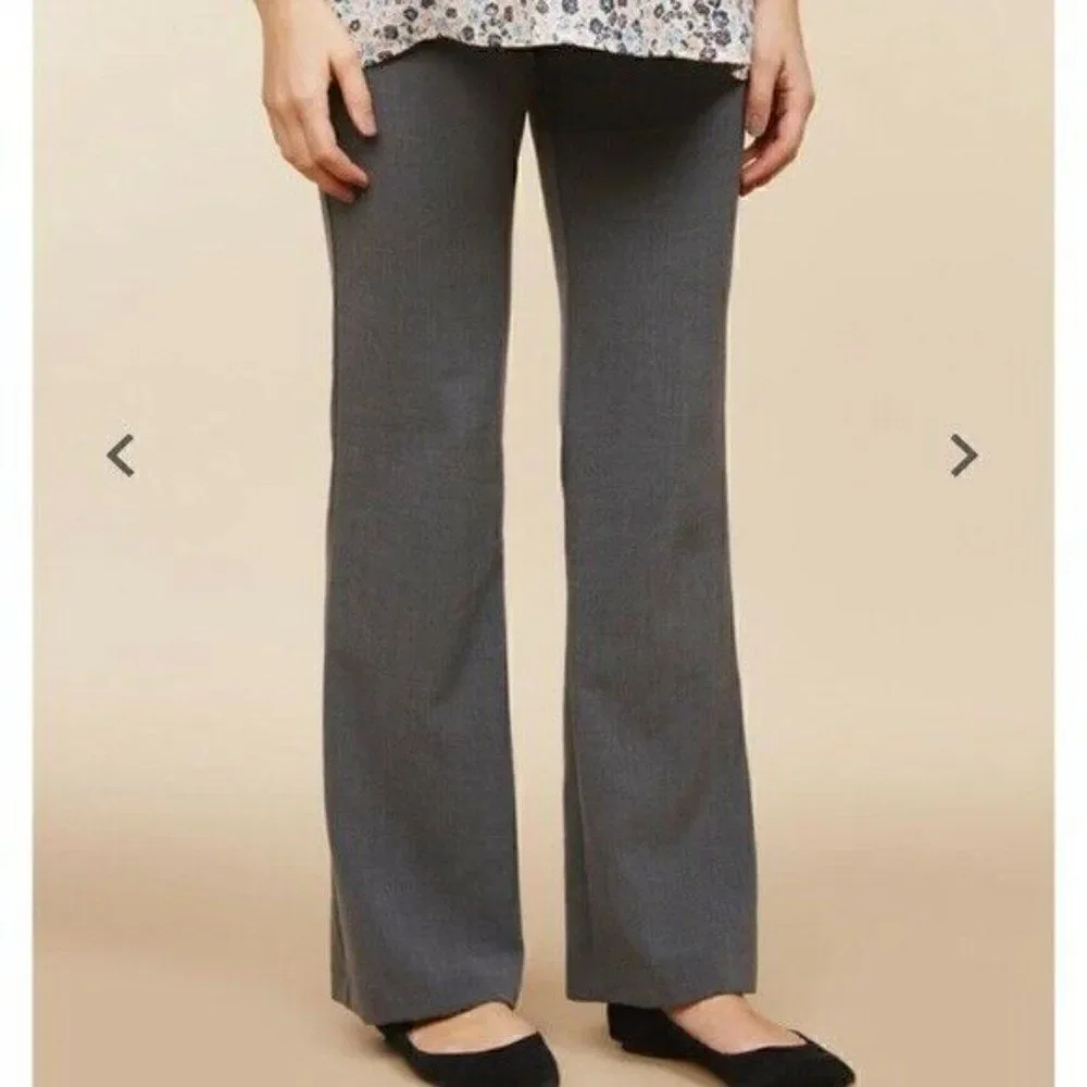 Motherhood Maternity Gray Flare Stretch Pants NWT